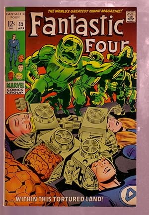 FANTASTIC FOUR #85 1969- DR. DOOM-THING-JACK KIRBY ART FN+