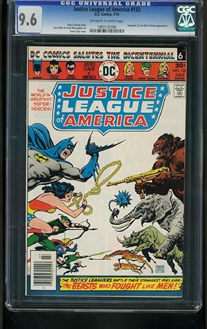 JUSTICE LEAGUE OF AMERICA #132-CGC 9.6-DC-supergirl-batman- 1883142006