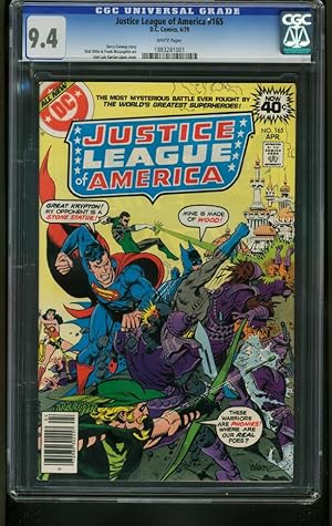 JUSTICE LEAGUE OF AMERICA #165-CGC 9.4-DC-batman-flash- 1883281001