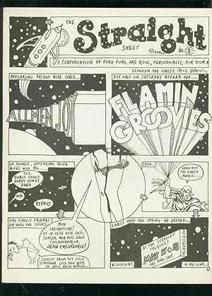 STRAIGHT SHEET #2 1968-PAUL BROWN-FLAMIN GROOVIES--RARE VF