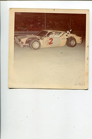 Bob Carnes #42 Stock Car Winner Racing Photo 3.5'x5'