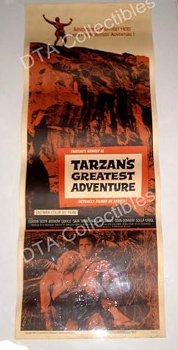 TARZAN'S GREATEST ADVENTURE-GORDON SCOTT-INSERT POSTER FN