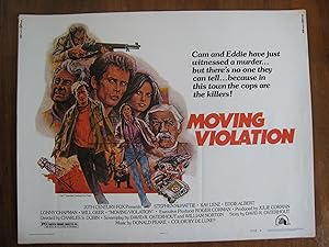 MOVING VIOLATION-1977 LITHO HALF SHEET-B STYLE-KAY LENZ FN