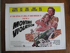 MOVING VIOLATION-1976 20TH CENTURY FOX-KAY LENZ 1/2 SH FN