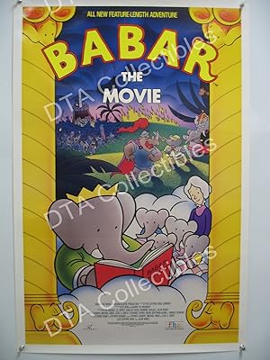 BABAR THE MOVIE-ANIMATED ELEPHANT-27x41-POSTER VF