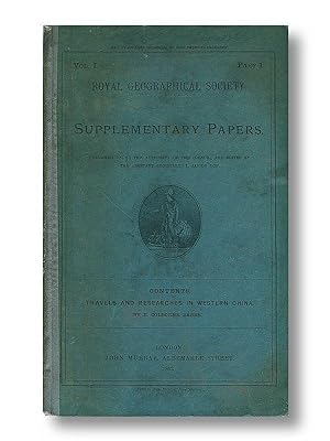 Royal Geographic Society Supplementary Papers Vol. 1 , Part 1