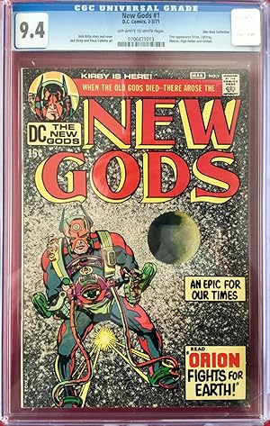 NEW GODS No. 1 (Don Rosa Collection - March 1971) - CGC Graded 9.4 (NM)