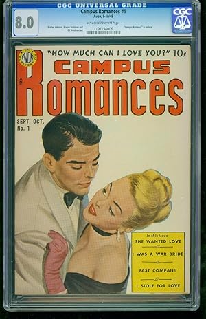 Campus Romances #1-CGC 8.0 Highest Graded-Southern States 1197194006