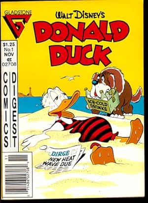DONALD DUCK #1-GLADSTONE DIGEST-GREAT FIRST ISSUE-BARKS VF