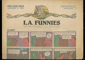 L.A. FUNNIES JAN 11 1984-GUMBY-HEY COACH-ZIPPY-RAREST VF