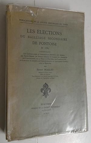 les Élections du Bailliage secondaire de PONTOISE en 1789