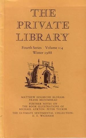 The Private Library Fourth series, Volume 1:4, Winter 1988, edited by David Chambers