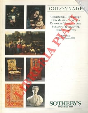 Continental furniture. Old master paintings. European works of art. european & oriental rugs & ca...
