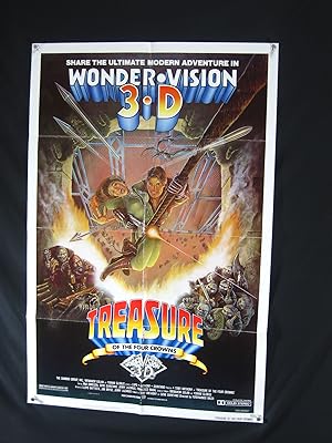 TREASURE OF THE FOUR CROWNS-1983-ONE SHEET-VG-ADVENTURE-TONY ANTHONY-OB VG/FN