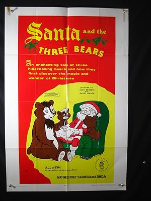 SANTA AND THE THREE BEARS-1970-ONESHEET-HAL SMITH-JEAN VANDER PYL-ANIMATION VG