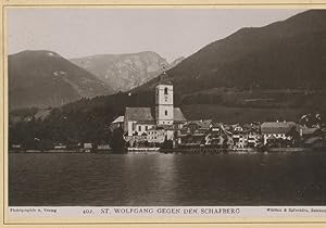 Würthle & Spinnhirn, Salzburg. St. Wolfgang gegen den Schafberg (Salzkammergut)