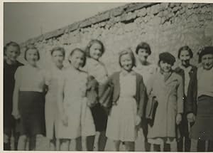 France, Ecole libre des filles de Bourgueil et Touvoie (Indre et Loire), cca. 1944