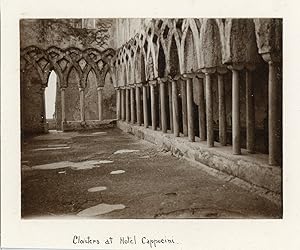 Italy, Cloister at Hotel Cappucini