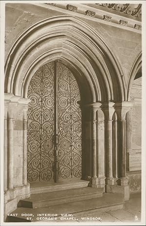 United Kingdom, Windsor, Door. Interior View, St. George's Chapel