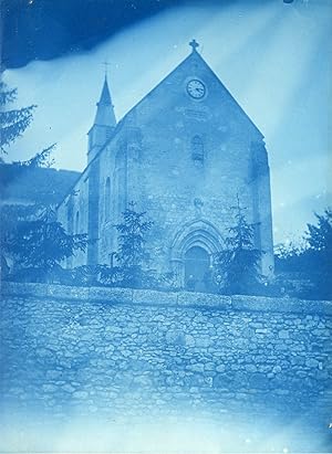 Cyanotype, France, Eglise à identifier
