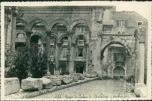 Yougoslavie, Split. Ruines du Palais de Dioclétien (Croatie), 1957