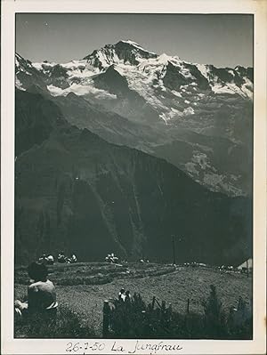 Suisse, 1950, La Jungfrau