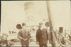 Sur le bateau "Mabel Grace" entre Boulogne sur Mer et Folkestone, cca. 1900