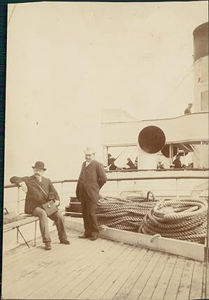 Sur le bateau "Mabel Grace" entre Boulogne sur Mer et Folkestone, cca. 1900