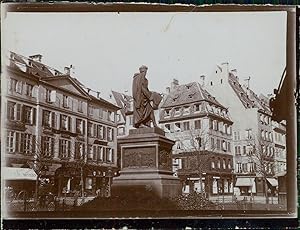 France, Strasbourg, Statue de Gutenberg, 1901