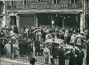 Paris, la Bourse en 1948