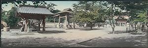 Japan, Panoramic View of a Japanese Temple