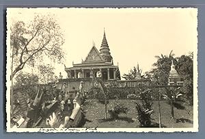 Indochine, Cambodge, Phnom Penh, Pagode du Phnom