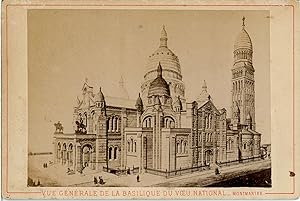 Paris, Vue générale de la Basilique du Voeu National - Montmartre