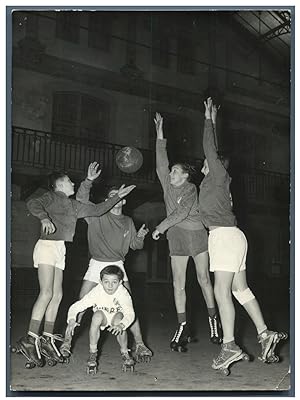 Basket à roulettes au lycée Carnot à Paris