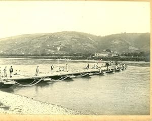 France, Construction d'un Pont sur barques par le 6e régiment du génie