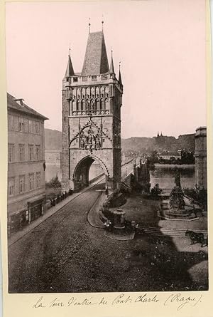 Tchécoslovaquie, Prague, La Tour d'Entrée du Pont Charles