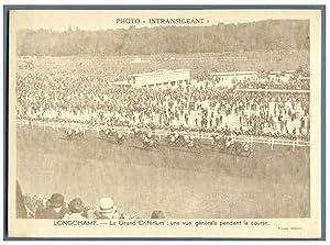 France, Longchamp, Le Grand Critérium, vue générale pendant la course