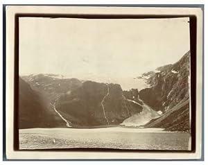 Norvège, Vue d'un fjord et glacier