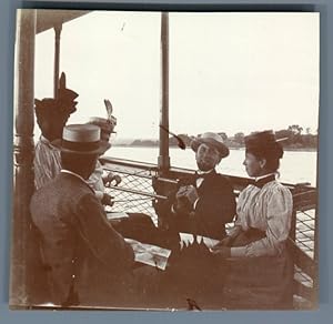 North America, Group on board of a ship