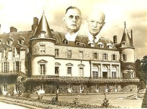 Entretiens De Gaulle Einsenhower au château de Rambouillet