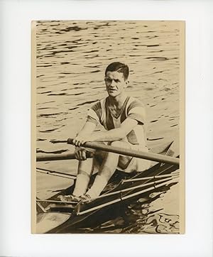 Courbevoie, 1929, Saurin gagnant du 61e Championnat d'aviron de la Seine