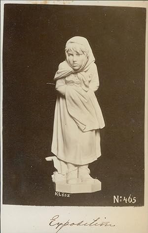Klösz, György, Photographe Hongrois, 1844-1913, Sculpture Enfant N°465