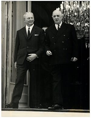 France, Général de Gaulle et le Chancelier Allemand, M. Kiesinger
