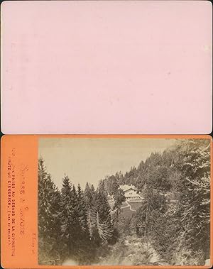 Suisse, E. Lamy, Vue prise au dessus de la 5ème chute du Giessbach (lac de Brienz)