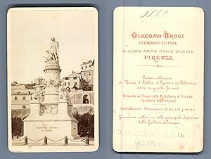 Brogi, Italie, Gènes, Statue Christophe Colomb