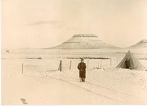 South Africa, Boers War. Military Camp covered with snow