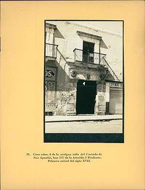 Enrique Cervantes, Mexico, Casa nom. 6 de la antigua calle del Costado de San Augustin