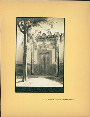 Enrique Cervantes, Mexico, Casa del Faldon. Puerta lateral