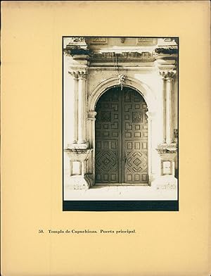 Enrique Cervantes, Mexico, Templo de Capuchinas. Puerta Principal