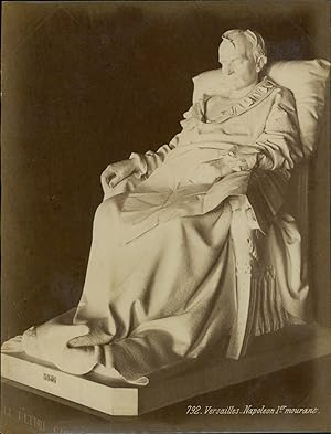 France, Versailles. Sculpture Napoléon 1er mourant